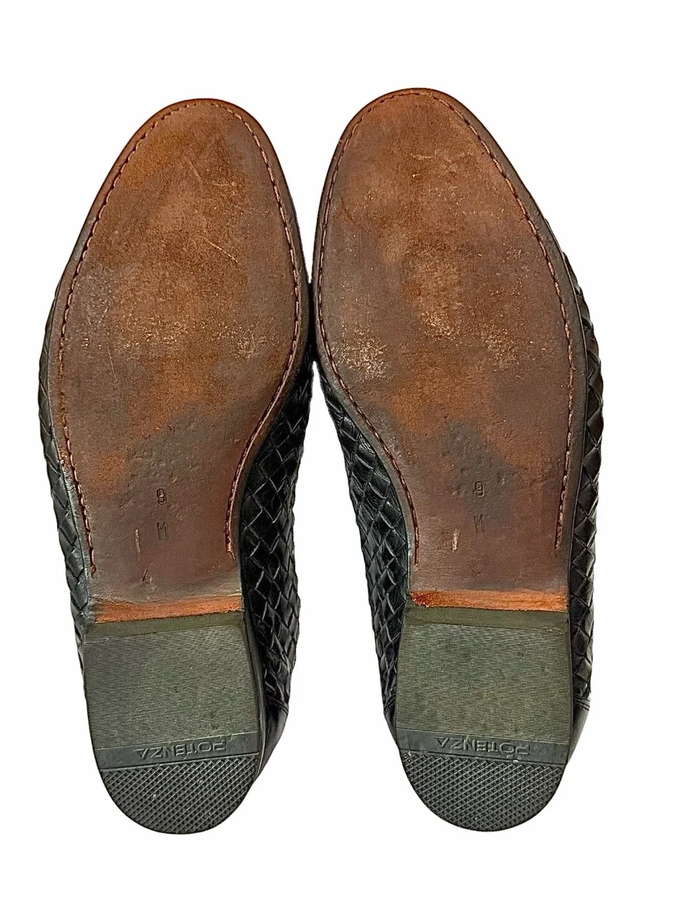 Cole Haan Bragano Black Brown Woven Croc Embossed Loafers Men’s 9M